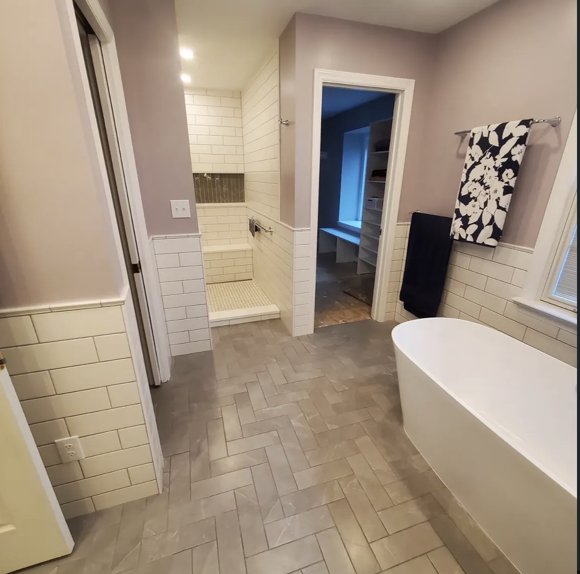 Herringbone Primary Bath