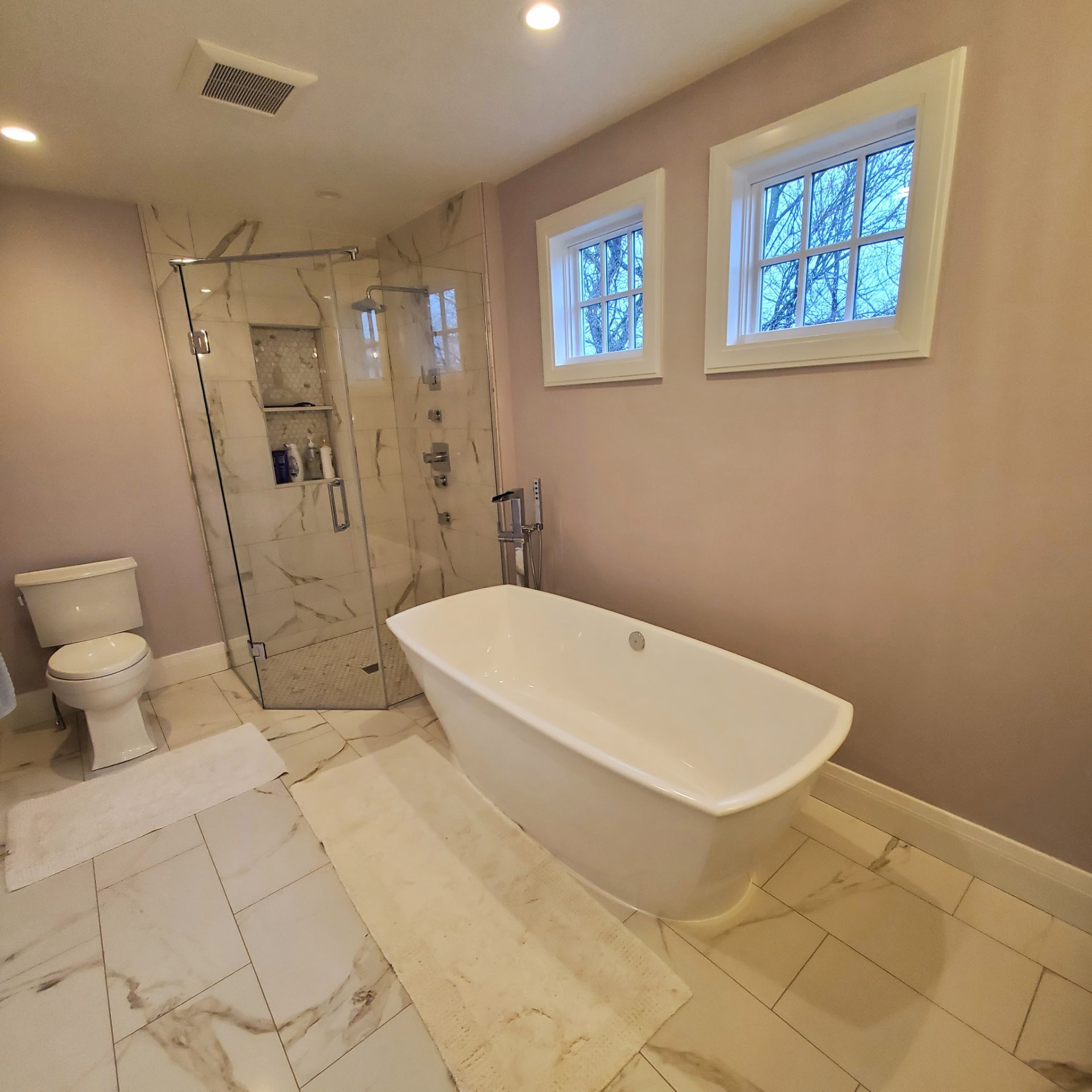 Calacatta Marble Bath Remodel